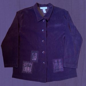 Purple Shacket Button Up